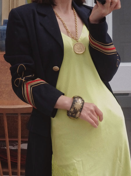 Kenzo logo coin necklace (vintage)