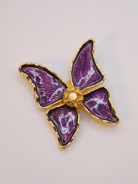 YSL Yves Saint Laurent butterfly brooch 1993 (Vintage)