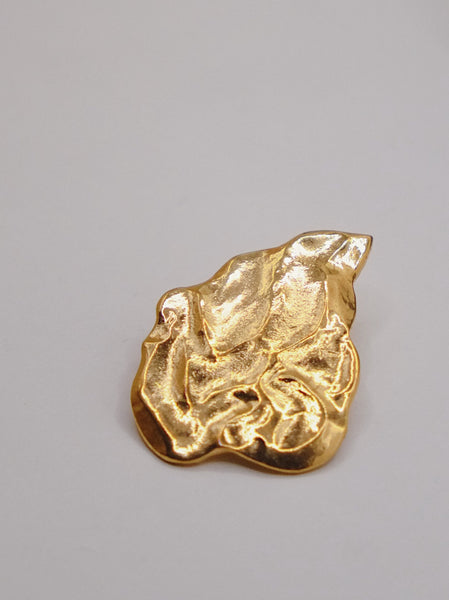 YSL Yves Saint Laurent golden fire brooch (Vintage) | on slowness