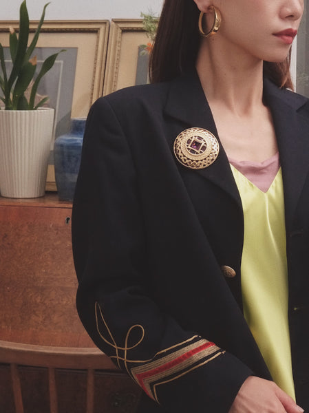 Christian Dior CD large hoops clip on earrings (vintage) | on slowness