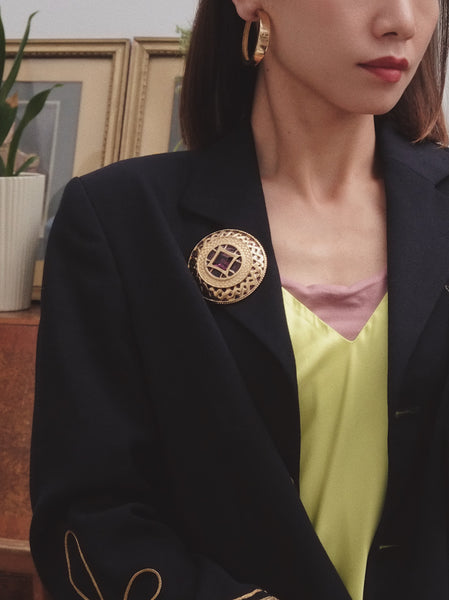 Christian Dior CD large hoops clip on earrings (vintage) | on slowness