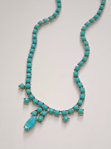 Coro turquoise beads exquisite necklace (vintage) | on slowness