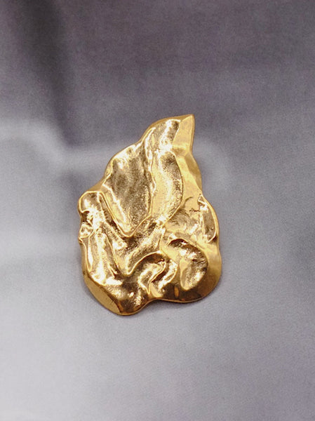YSL Yves Saint Laurent golden fire brooch (Vintage) | on slowness