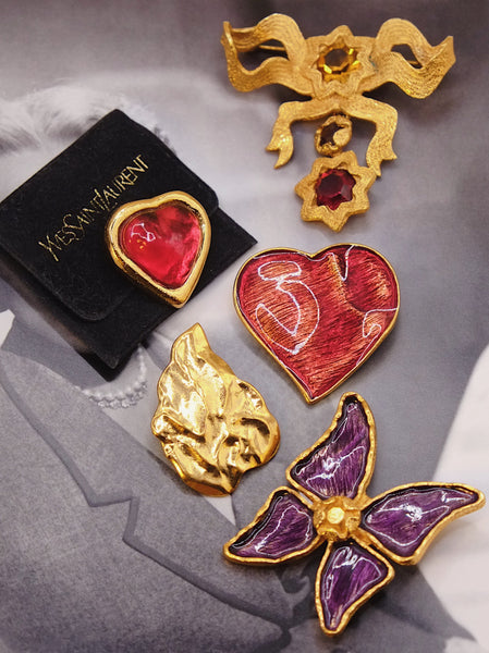 YSL Yves Saint Laurent butterfly brooch 1993 (Vintage)