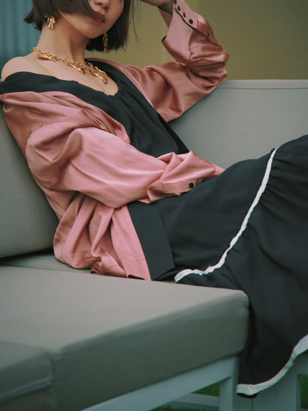 CHANEL raffia bow necklace (vintage)