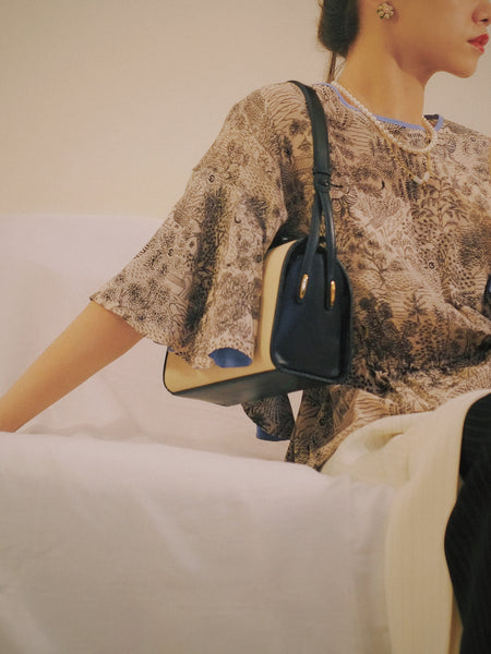 Bally raffia bow handbag (Vintage)