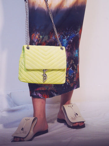 Rebecca Minkoff Edie crossbody neon green