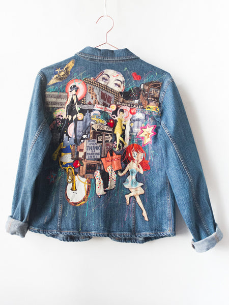 70s Patched Womens Denim Jacket by Elissa-Rose for R.M Verdi | On Slowness Noutlet