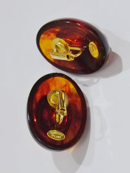 Kenneth Jay Lane faux pearls clip on earrings (vintage)