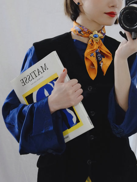 Vintage YSL Yves Saint Laurent scarf ring | on slowness