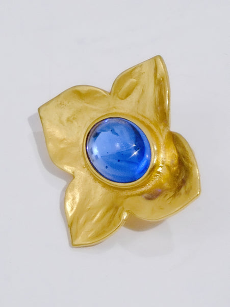 Vintage YSL Yves Saint Laurent scarf ring | on slowness
