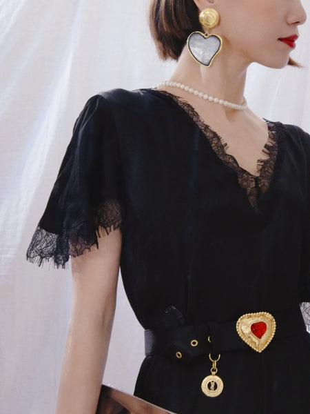 Vintage YSL Yves Saint Laurent earrings | on slowness