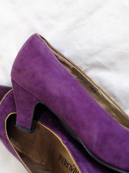 YSL purple heels (Vintage)