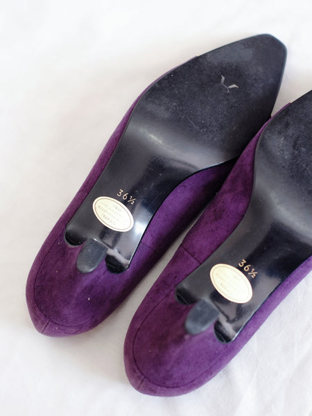 YSL purple heels (Vintage)