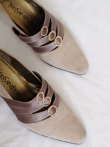 vintage YSL Yves Saint Laurent heels shoes | on slowness