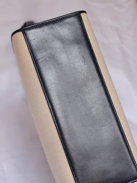 Bally raffia bow handbag (Vintage)