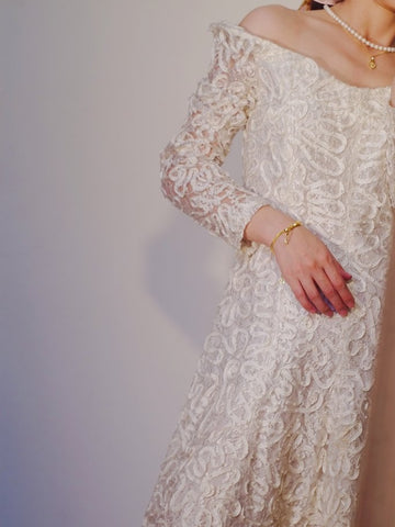 White lace romantic dress (vintage)