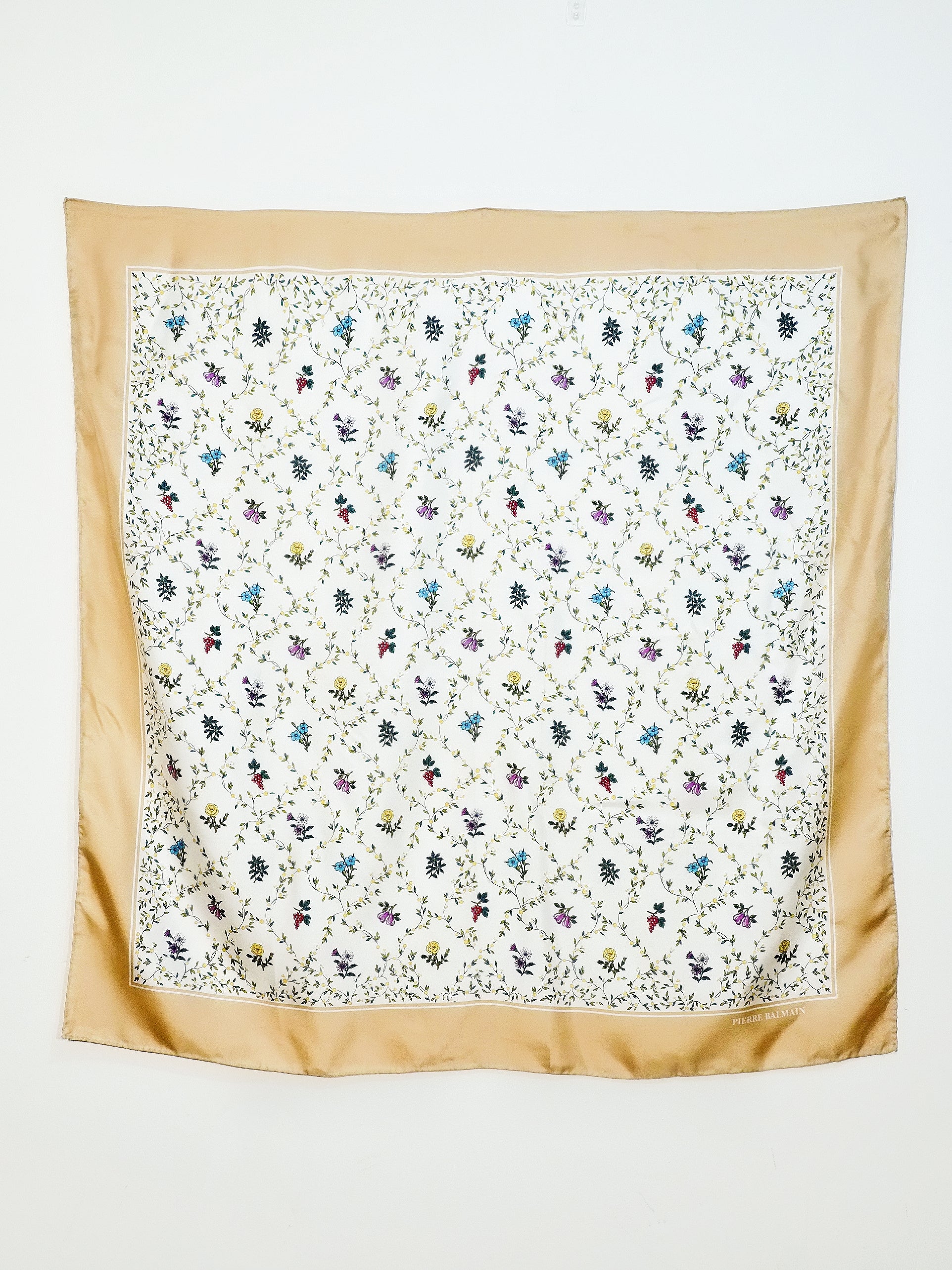 vintage Christian Dior silk scarf, ON SLOWNESS