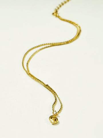 Christian Dior logo rhinestone necklace (Vintage)