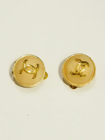 CHANEL classy cc logo clip on earrings (vintage)