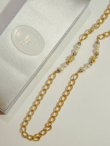 vintage christian dior long necklace | on slowness