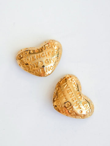 vintage givenchy heart earrings | on slowness