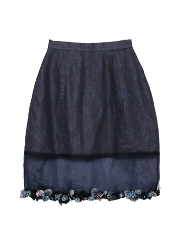 Sorina (Embroidered 100% Premium Mulberry Silk Skirt)