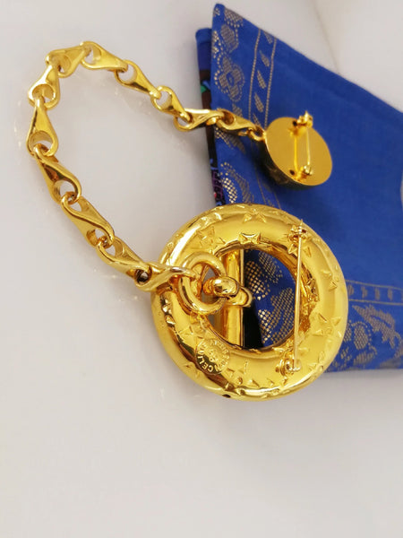 vintage Celine Planisphere Globe Star brooch | Rabbit the Archivist | ON SLOWNESS