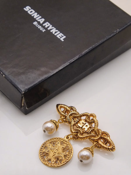 Pre-owned vintage Sonia Rykiel brooch | on slowness
