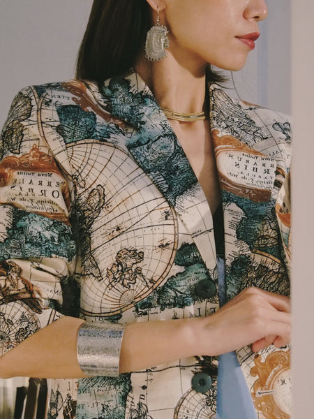 Kenzo Koi Fish Sterling Silver Cuff Bangle (vintage)