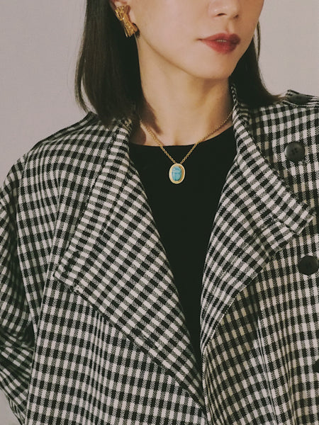 Pre-owned vintage Nina Ricci golden textured barks clip on earrings | on slowness