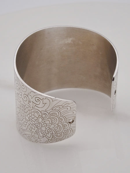 Kenzo Koi Fish Sterling Silver Cuff Bangle (vintage)