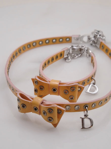 Dior John Galliano bow choker necklace & bracelet set (vintage)