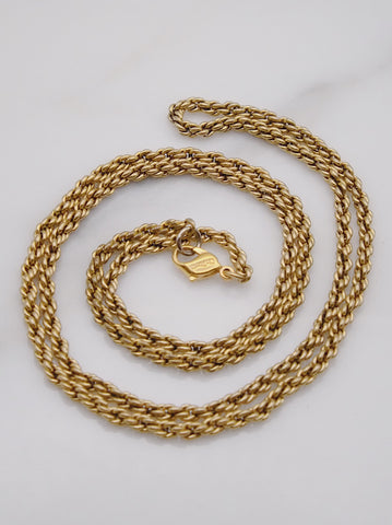 Christian Dior long chain necklace (Vintage)