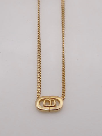 Pre-owned vintage Christian Dior CD necklace | on slowness