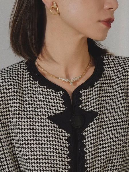 Pre-owned vintage Nina Ricci angel’s wings Swarovski crystals necklace | on slowness