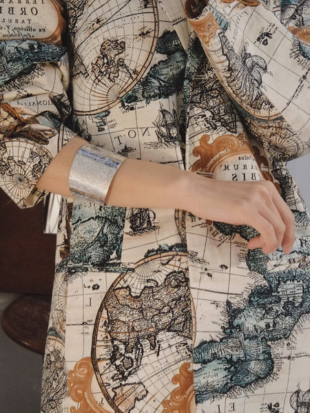 Kenzo Koi Fish Sterling Silver Cuff Bangle (vintage)