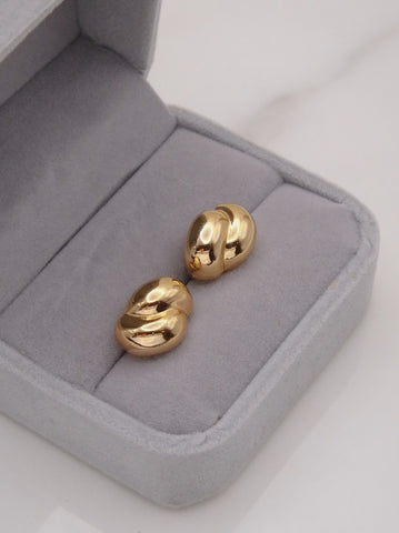 Christian Dior golden peas clip on earrings (vintage)