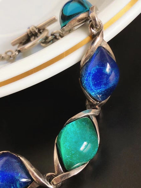 YSL Yves Saint Laurent gripoix glass bracelet (Vintage)