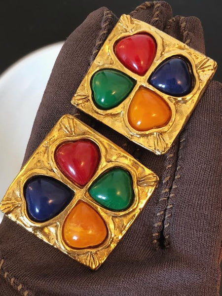 YSL Yves Saint Laurent cloves earrings (Vintage)