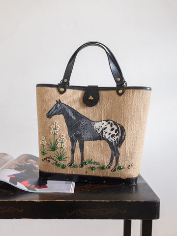 Stallion vintage womens handbag | Rabbit the Archivist | On Slowness accessories